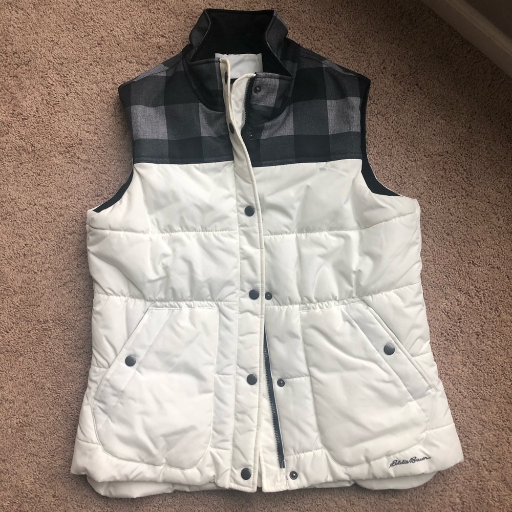 Eddie Bauer Buffalo Plaid Vest - Size Medium